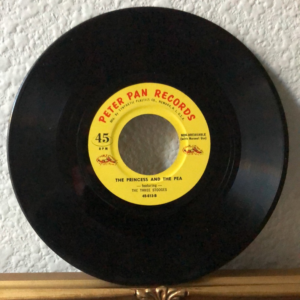 Three Stooges The Princess And The Pea Vinyl 45 Record